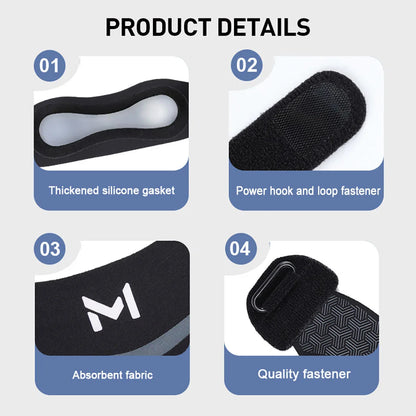 GTUBIKE 1PCS Adjustable Patella Stabilizer Brace For Knee Pain Relief Tendonitis & Arthritis Support Running Sports Strap Jumper