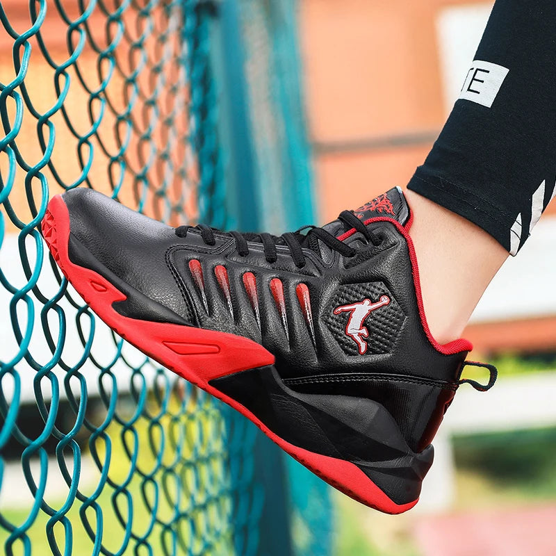 Men's Basketball Shoes Breathable Cushioning Non-Slip Wearable Runing Shoes Gym Training Athletic Basketball Sneakers for Women