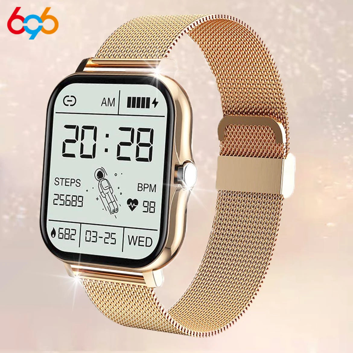 Smart Watch For Men Women Gift Full Touch Screen Sports Fitness Watches Blue Tooth Call Smartwatch Music Wristwatch Waterproof