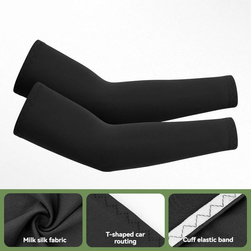 GTUBIKE 1 Pair Sports Cooling Arm Sleeves Basketball Cycling Arm Covers Outdoor Sports Mosquito and UV Protection Sleeves
