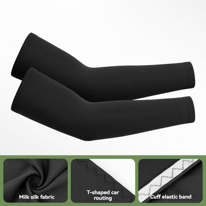 GTUBIKE 1 Pair Sports Cooling Arm Sleeves Basketball Cycling Arm Covers Outdoor Sports Mosquito and UV Protection Sleeves