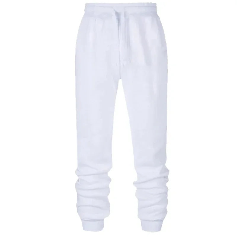 Men Casual Fitness Sports Pants, Breathable Long Trousers for Workout and Exercising