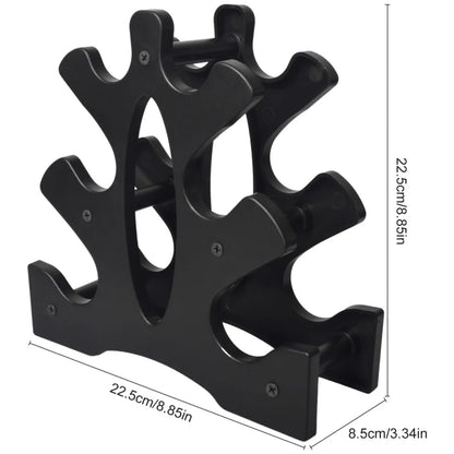 Weight Rack for Dumbbells 3 Tier, PP Dumbell Rack Compact Weight Holders for Free Weights Small Weight Storage Rack for Home Gym