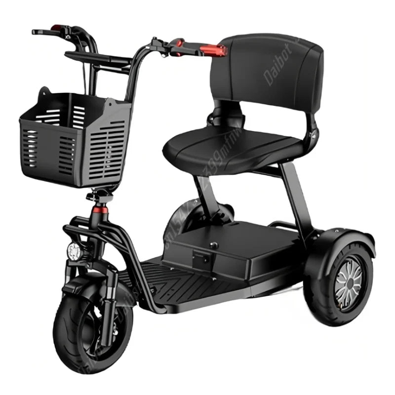 Lightweight Mobility Scooter Tricycle Foldable For Elders With Removable Battery/Anti Theft Family Electric Scooter For Seniors