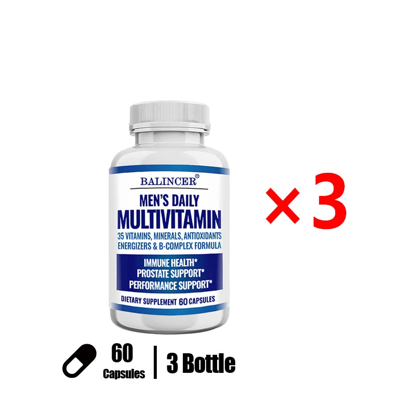 Men's Multivitamin - Improves Bone Strength, Supports Energy & Endurance, Enhances Cognition,Supports Brain,Eye and Heart Health