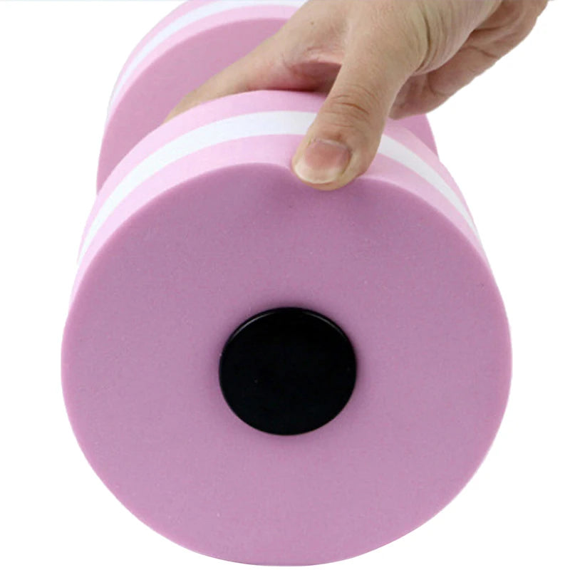 Floating Swim Gym Dumbbell Water Weight Aerobics Fitness Pool Water Swimming Aqua Exercise Barbell EVA Foam Aquatics Dumbbell