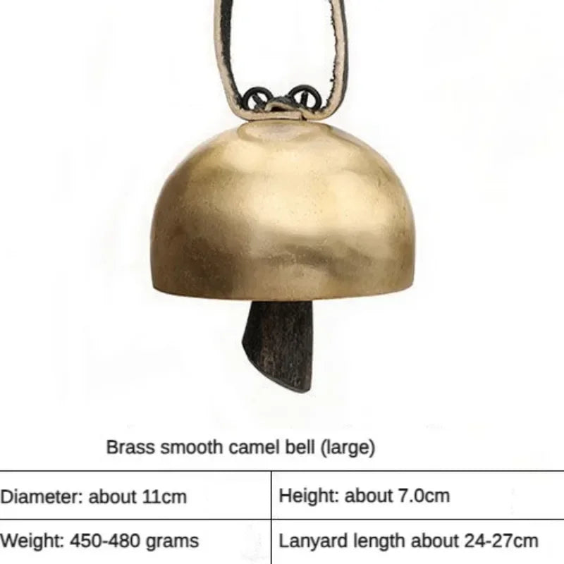 Handmade Brass Bell Meditation Copper Bells Outdoor Wind Chimes Sound Healing Chakra Mindfulness Musical Instruments Percussion