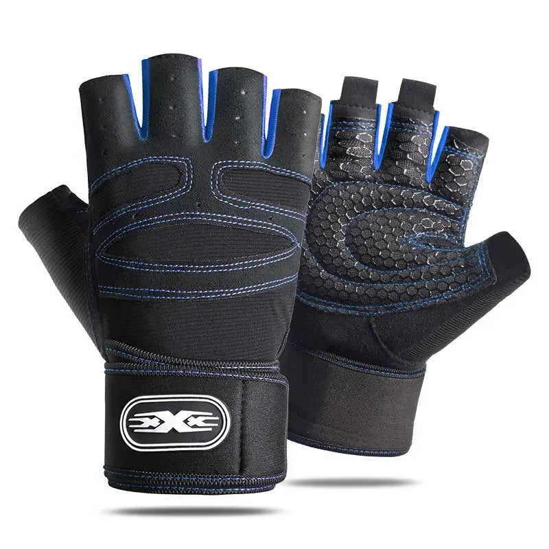 Gym Fitness Gloves Heavyweight Training Men Women Non-Slip Bodybuilding Workout Glove Extended Wrist Guard Weight Lifting Gloves