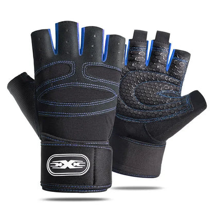 Gym Fitness Gloves Heavyweight Training Men Women Non-Slip Bodybuilding Workout Glove Extended Wrist Guard Weight Lifting Gloves