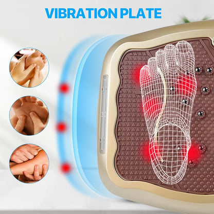 Home Office Massager Fitness Exercise Body Workout Exercise Silent Vibration Plate