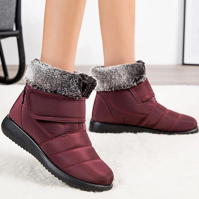 Women's Boots Keep Warm Fur Boots For Snow Botas Mujer Classics Winter Boots Women Rubber Waterproof Winter Shoes Woman booties