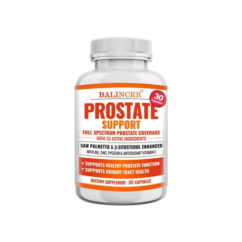 Prostate Supplements, Saw Palmetto Prostate Health Support with 33 Ingredients for Healthy Urination Frequency & Improve Sleep