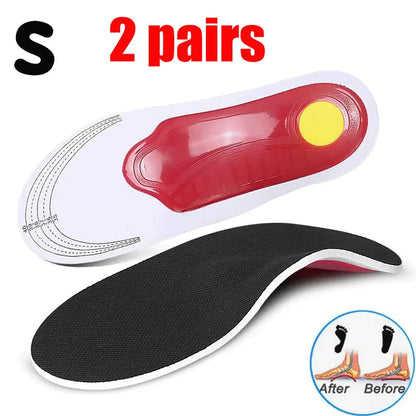 1-6 pairs Orthopedic Insoles for Shoes with Arch Support EVA Insole for Man Woman Relief Plantar Fasciitis Flat Feet Shoes Pads