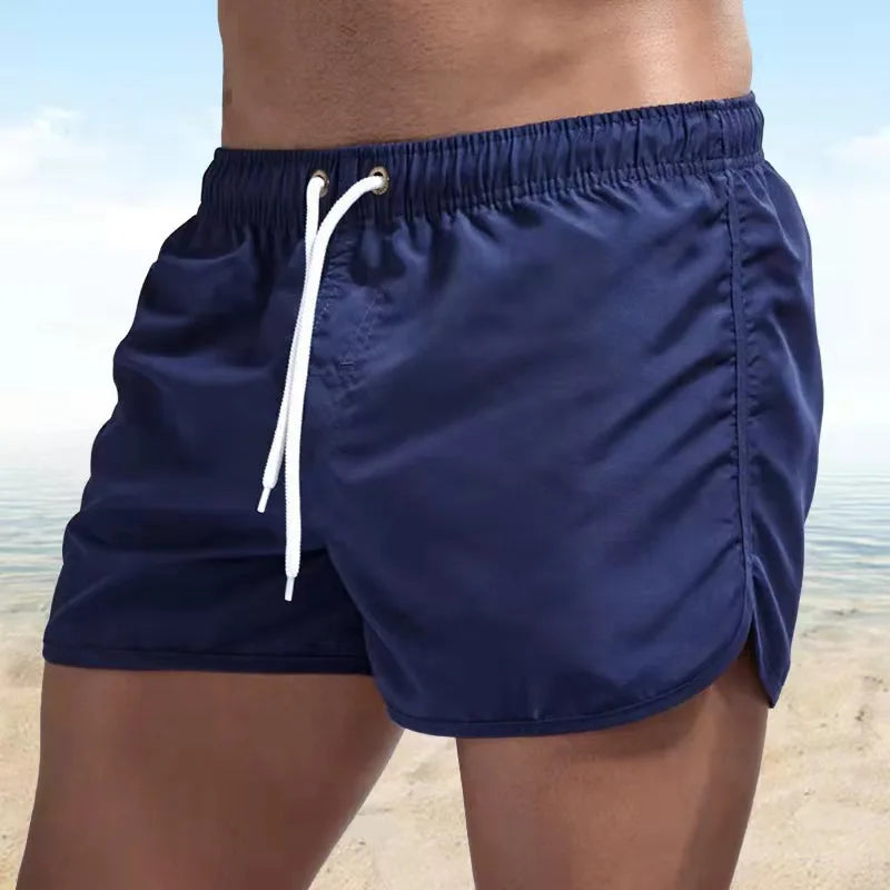 Men's Swim Shorts Swim Trunks Quick Dry Board Shorts Bathing Suit Breathable Drawstring With Pockets for Surfing Beach Summer