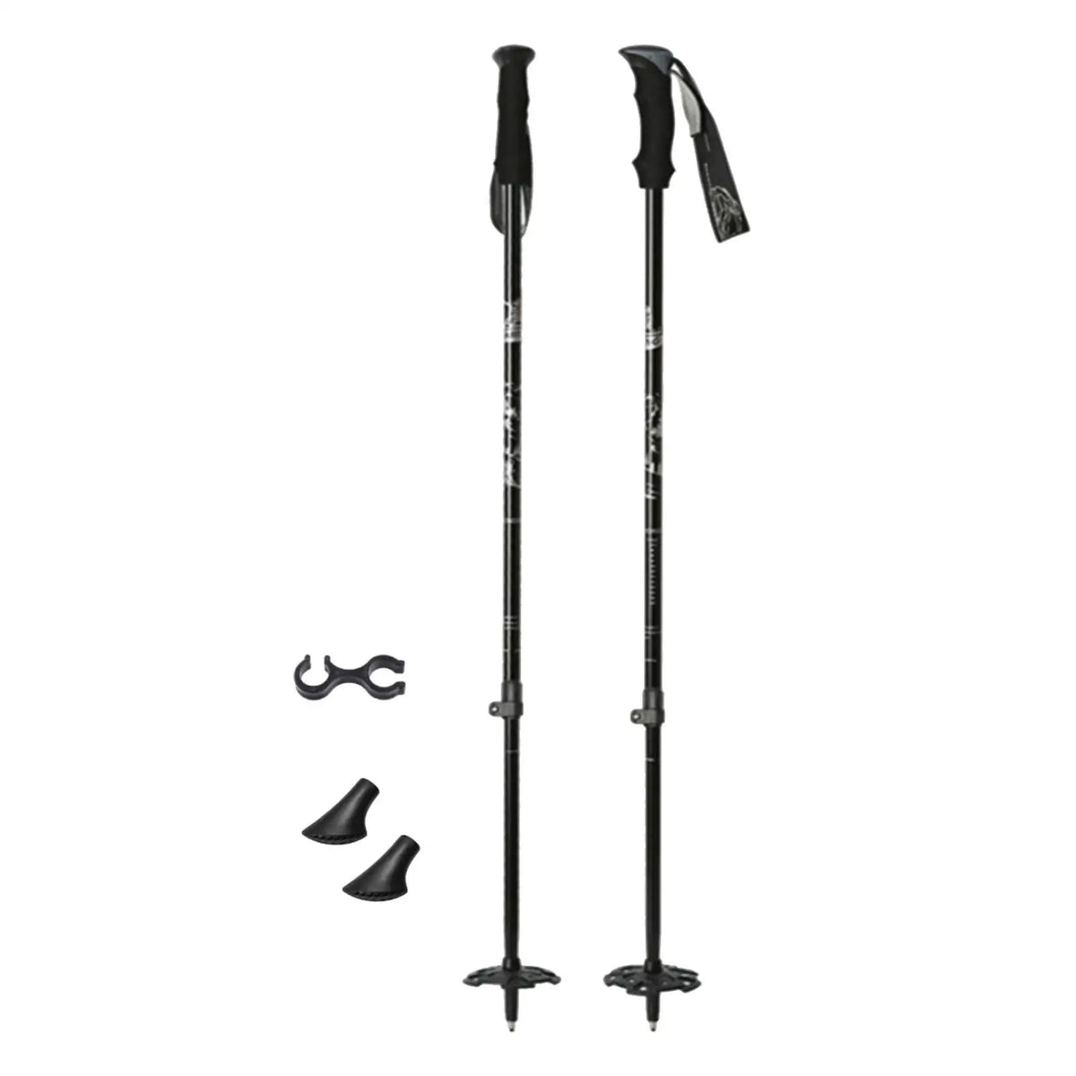 Skiing Pole Adjustable Trekking Poles for Outdoor Adventures Hiking Support Snowboarding Sturdy Walking Sticks for Mountains