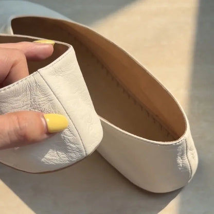 Simple Round Toe Shallow Single Shoes Early Autumn Retro New Lightweight Flats