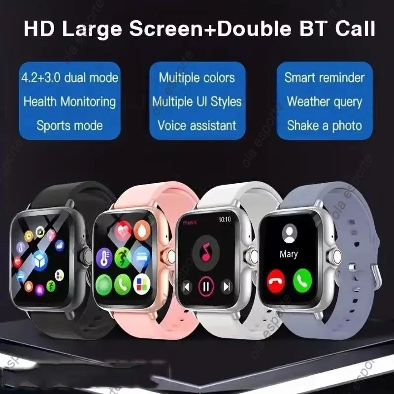 2024 Smart Watch For Men Women Gift Full Touch Screen Sports Fitness Watches Bluetooth Calls Digital Smartwatch Wristwatch