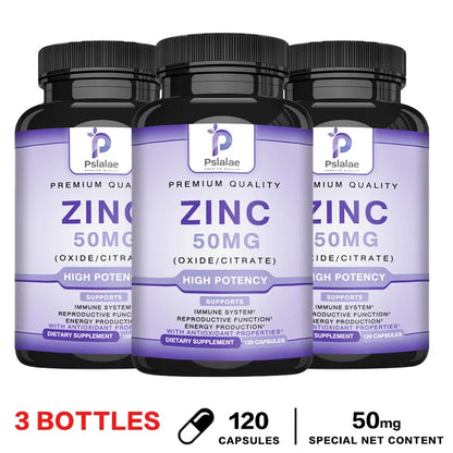 Zinc Supplements - Enhances Immune Function, Promotes Skin Health, Improves Sleep, and Maintains Bone Marrow Health