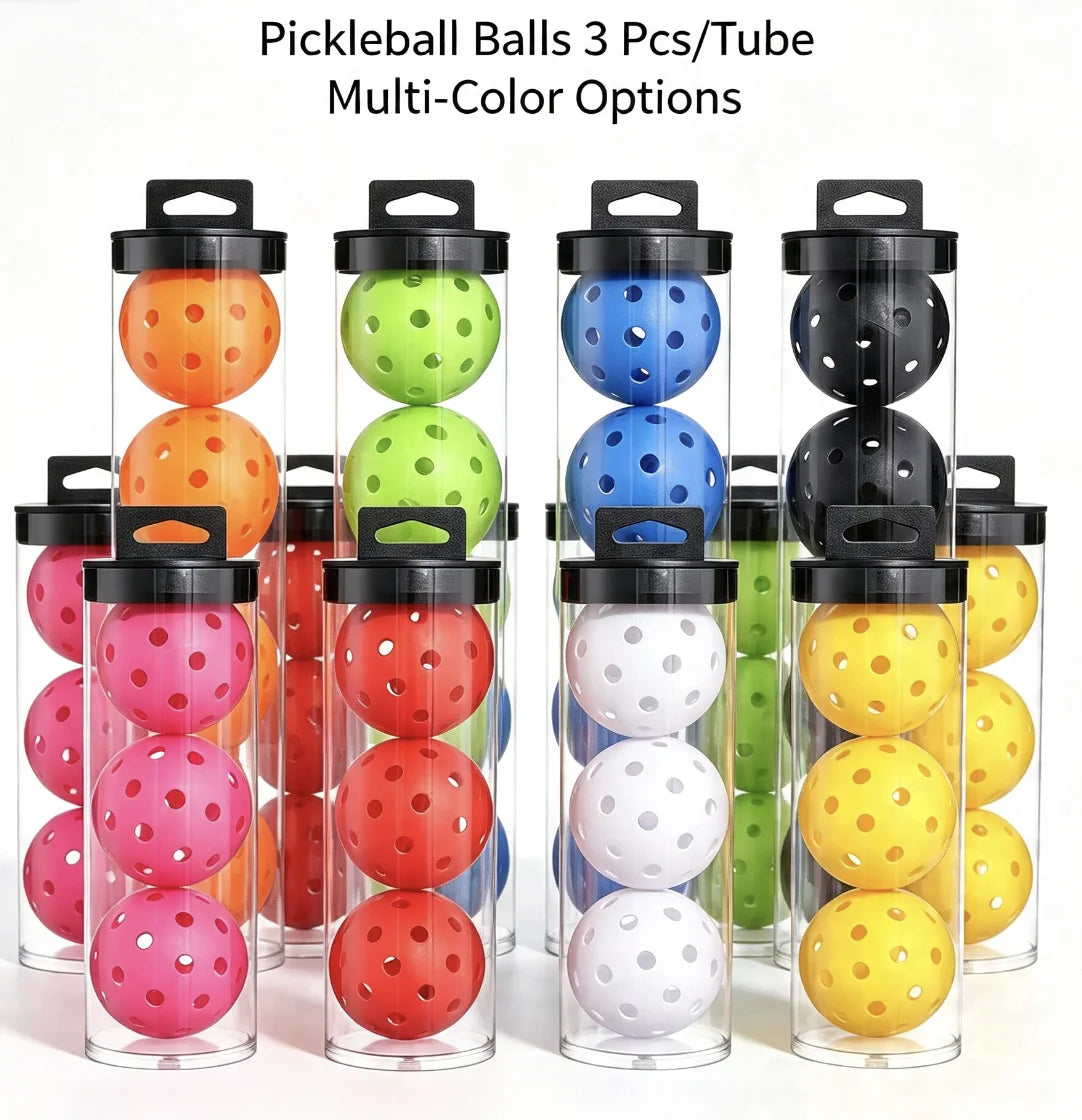 Pickleball Balls 40 Holes 74mm Durable High Bounce Outdoor Pickle Balls for Training Competition Sports Accessories