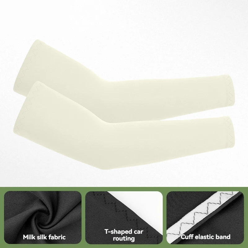 GTUBIKE 1 Pair Sports Cooling Arm Sleeves Basketball Cycling Arm Covers Outdoor Sports Mosquito and UV Protection Sleeves