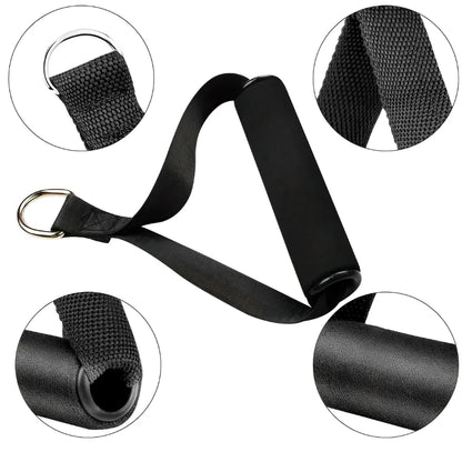 2Pcs of Professional Rope Grip Gym Exercise Resistance Bands with Anti Slip Handles Fitness Accessories