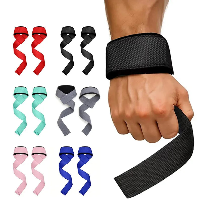 Weightlifting Straps 1 Pair Lifting Wrist Anti-Slip Gym Strength Training Strap Deadlifts Crossfit Hand Grips Wrist Support