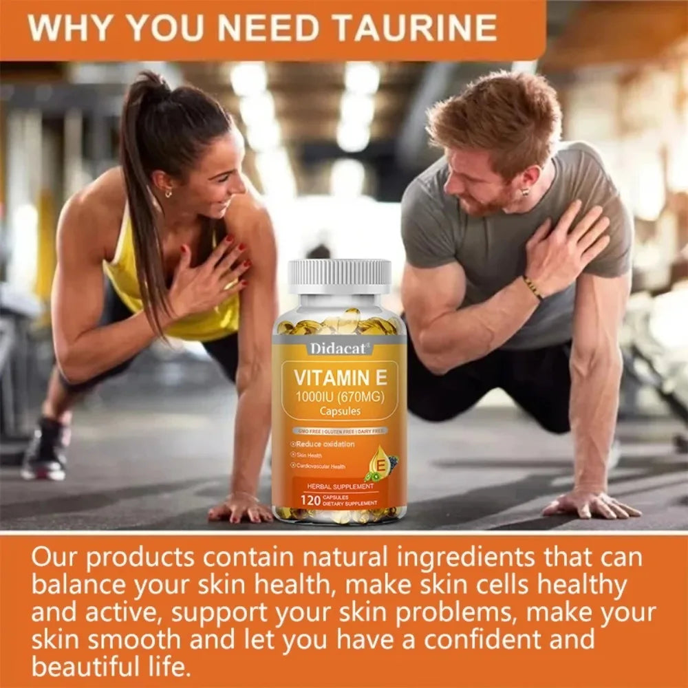 Vitamin E 670 Mg (1000 IU) - Natural Dietary Supplement Antioxidant, Skin, Immune System Support, Gluten Free, Vegen