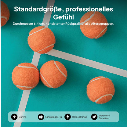 Tennis Training Balls 6 Pack High Quality Professional Practice for Tennis Equipment and Beginners