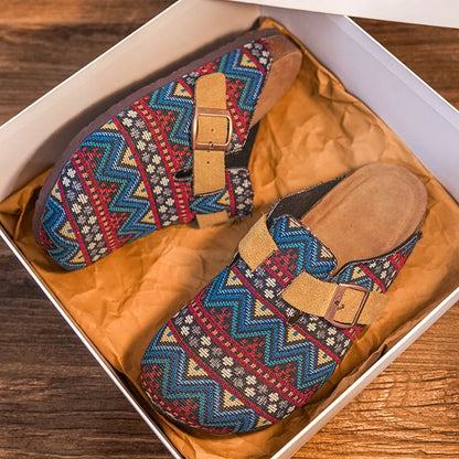 Walking Shoes Classic Versatile Closed Toe Men's Summer Sandals Casual Shoes Breathable Cork Mules Outdoor Beach Unisex Slippers