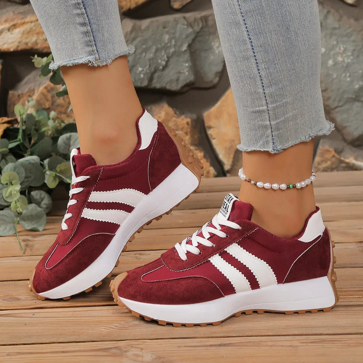 White Women's Sneaker Casual Shoes New Autumn Ladies Patchwork Running Shoes Popular Comfortable Breathable Female Footwear 2025