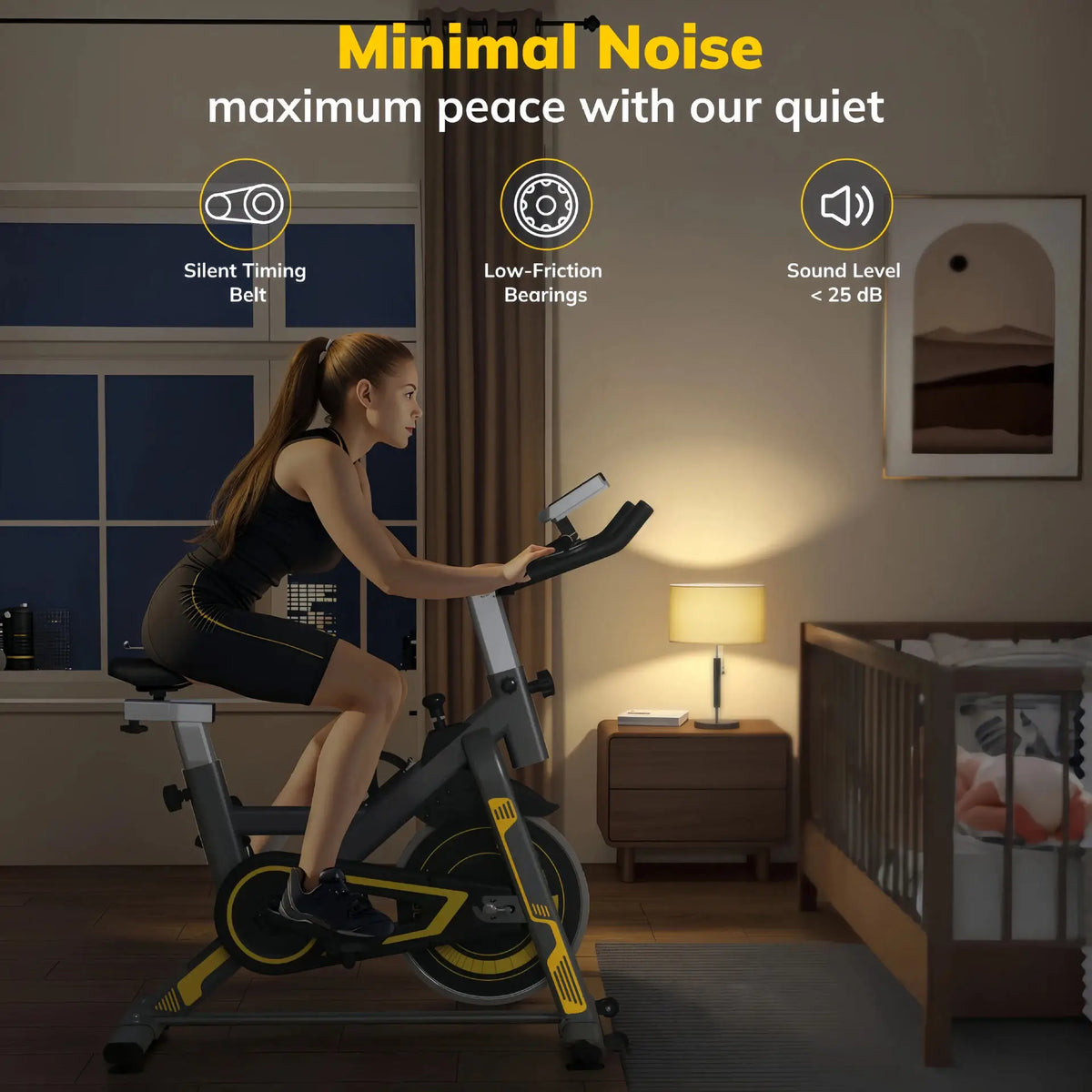 Professional Indoor Spinning Bike Stationary Exercise Bike For Home Gym Workout