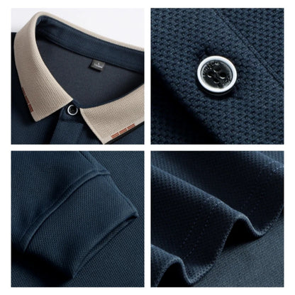 Plus Size 7XL 8XL 9XL Autumn Long Sleeve Business Polo Shirt Men Breathable Casual Gym Jogging Golf Hiking Loose Big Polo Shirt
