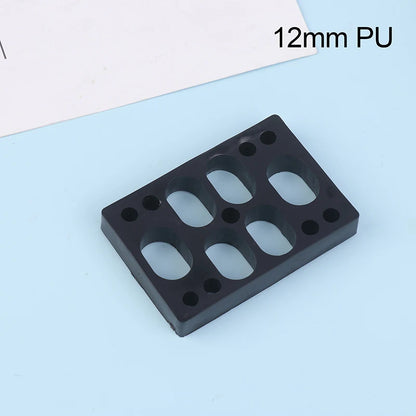 1Pc Black PU Longboard Riser Pads Skateboard Shock Pads For Truck Mounting Hardware Adults Kids Outdoor Sports Tool