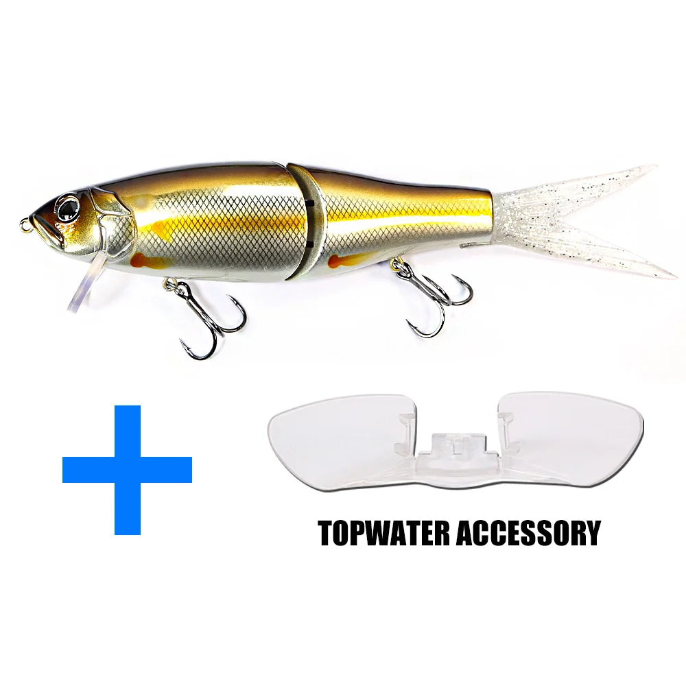 B&U Topwater Floating Fishing Lures joint body Glide Swimbaits Hard Baits Wobblers For Bass Pike