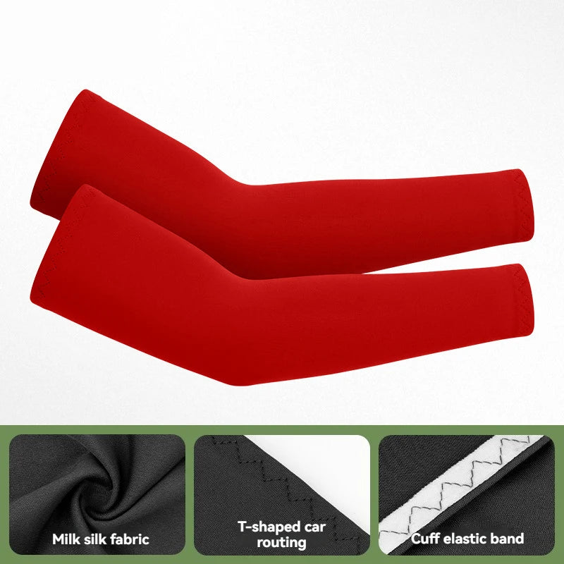 GTUBIKE 1 Pair Sports Cooling Arm Sleeves Basketball Cycling Arm Covers Outdoor Sports Mosquito and UV Protection Sleeves