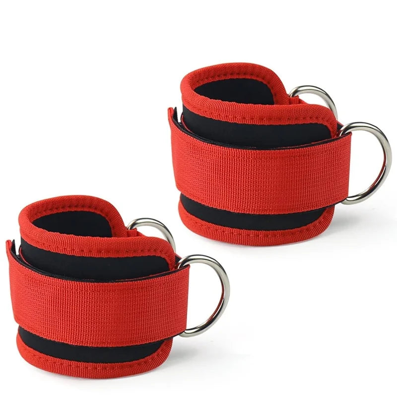 1 Pair Ankle Straps for Cable Machines Resistance Bands Attachment,Gym Cuffs with Stainless Steel D-Ring for Booty Leg Workout