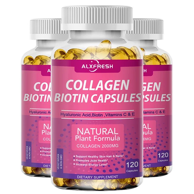 Collagen  Capsules Support Beauty Skin Care Skin Repair Hair Nail  and Joint Health Anti-aging Enhance Skin's Ability to Lock