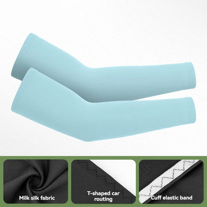 GTUBIKE 1 Pair Sports Cooling Arm Sleeves Basketball Cycling Arm Covers Outdoor Sports Mosquito and UV Protection Sleeves