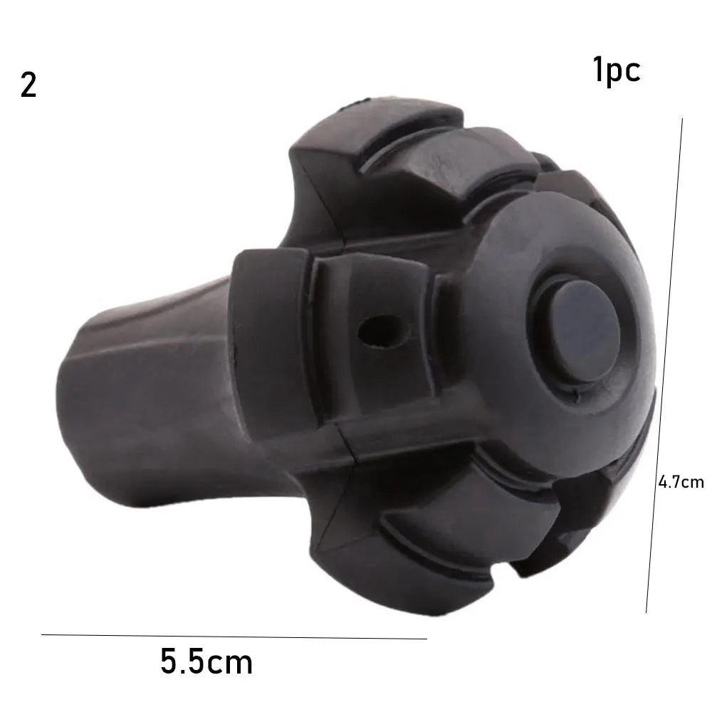 1PC New Black Nordic Walking Poles Trek Pole Telescopic Alpenstock Crutch Walking Stick Hiking Accessories