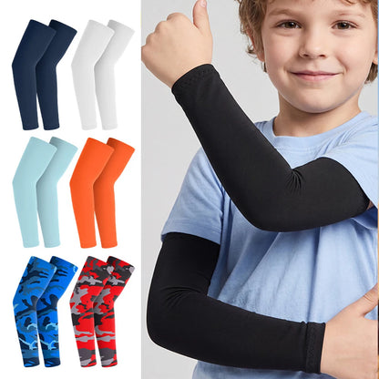 GTUBIKE 1 Pair Sports Cooling Arm Sleeves Basketball Cycling Arm Covers Outdoor Sports Mosquito and UV Protection Sleeves