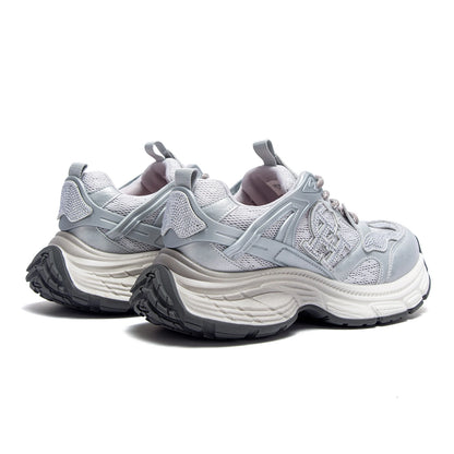 Women's Walking Shoes 2026 New Silver Lace Mesh Shoes Simple and Comfortable Outdoor