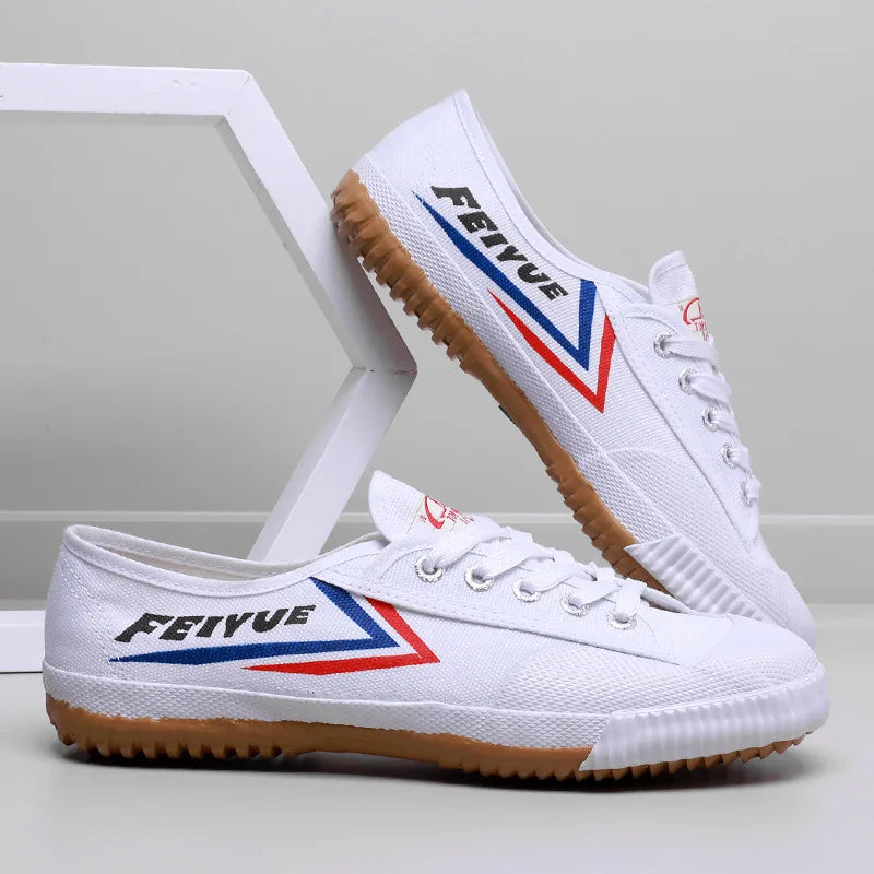 2026 New Men Canvas Shoes Unisex Kung Fu Wushu Shoes Men Fashion Comfortable Training Sneaker Lace-Up Soft Sole Men Tennis Shoes