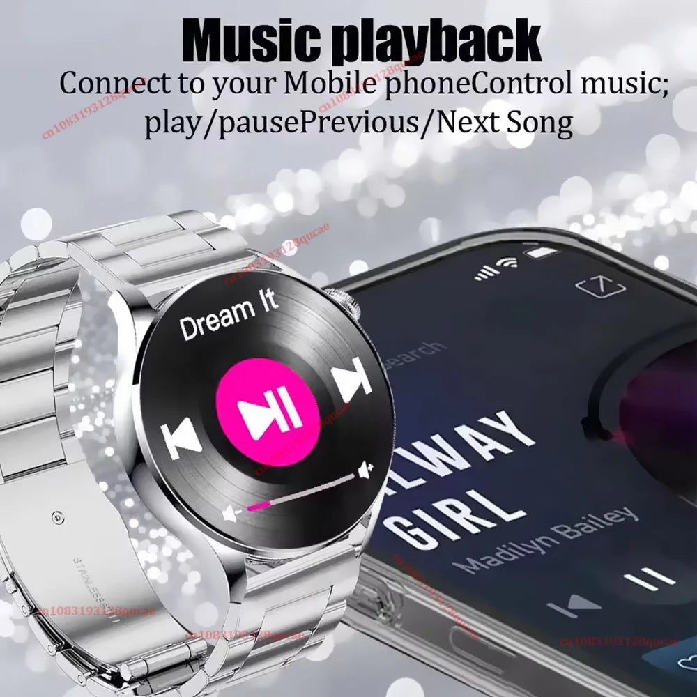 2026 New Smart Watch Men AMOLED HD Screen GPS Motion Trajectory Heart Rate Bluetooth Call SmartWatch Waterproof Android iOS Ht30