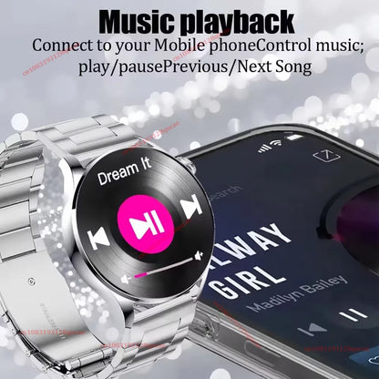 2026 New Smart Watch Men AMOLED HD Screen GPS Motion Trajectory Heart Rate Bluetooth Call SmartWatch Waterproof Android iOS Ht30
