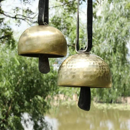 Handmade Brass Bell Meditation Copper Bells Outdoor Wind Chimes Sound Healing Chakra Mindfulness Musical Instruments Percussion