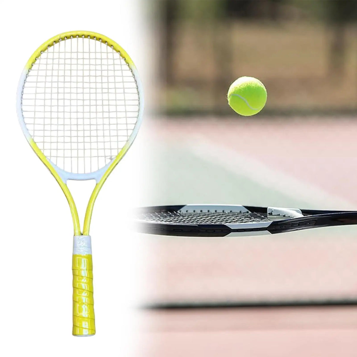 Tennis Racket Practical Comfortable Portable Shock Resistant Lightweight Tennis Racquet for Summer Training Beach Garden Players