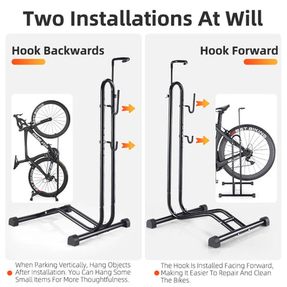 WEST BIKING 3 In 1 Bicycle Parking Rack Multifunctional Bike Indoor Garage Storage Stand MTB Road Bike Maintenance Repair Stand