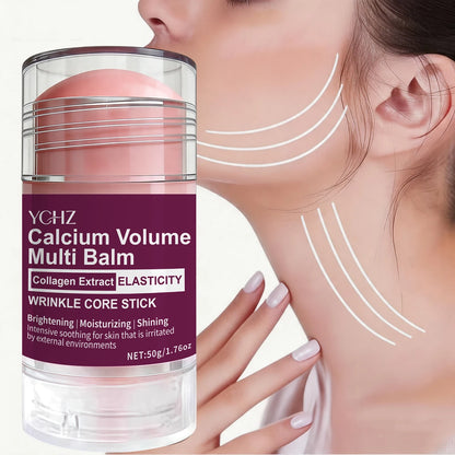 Collagen Facial Care Stick: a Multi-Functional Product That Combines Lip Balm, Eye Cream, Neck Cream, Primer, and Facial Moisturizer, Offering Hydrating and Firming Effects, Suitable for All Skin Types