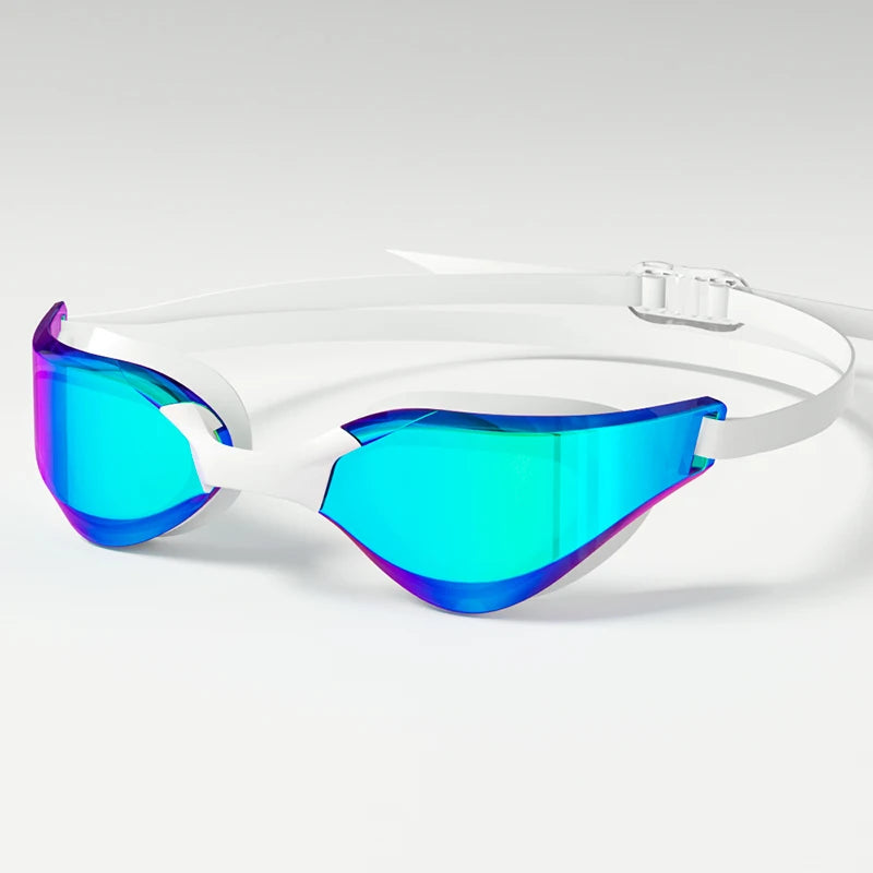 Professional Adult Racing Swim Goggles - High Definition, Waterproof, Anti-Fog, Wide-Angle Lenses with Adjustable Strap
