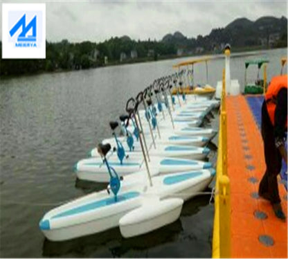 Waterplay Crafts Fiberglass Pedal Boat Electric Boat BBQ Boat For Sale-Water Bike For Aqua Bike Water Play Equipment